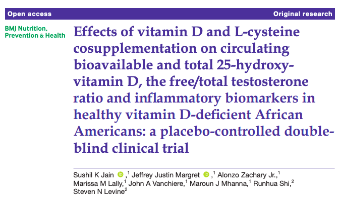 Diving into the world of health benefits! Our recent study reveals the potential effects of VD and L-cysteine cosupplementation. Could this be the new game-changer in upgrading health among African Americans? Stay tuned! #HealthResearch #Innovation
