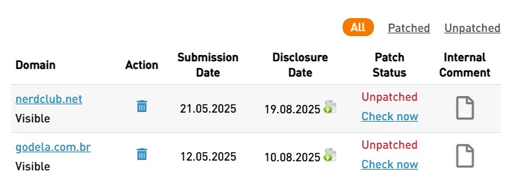 Jakirpentest's tweet image. Successfully reported multiple security vulnerabilities via OpenBugBounty.org.
The reports have been accepted and are now visible.

Following responsible disclosure policy, no technical details are shared.
Grateful for the opportunity to contribute to a safer internet.