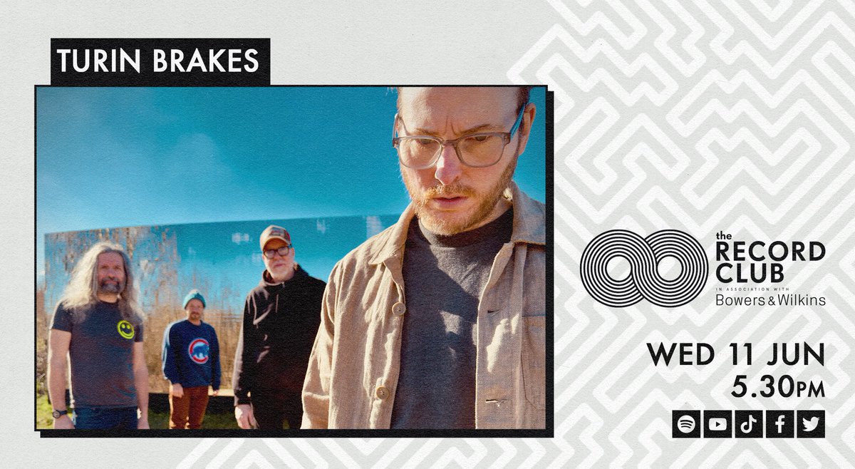The Record Club (@recordclubuk) on Twitter photo Joining The Record Club tomorrow is <a href="/turinbrakes/">Turin Brakes</a> 🤩 We can't wait to break down all the magic in their brand new album 'Spacehopper'
Join us at 5:30pm tomorrow and don't forget to send in your questions below to be in with a chance of winning a pair of <a href="/BowersWilkins/">Bowers & Wilkins</a> 🎧 Joining The Record Club tomorrow is <a href="/turinbrakes/">Turin Brakes</a> 🤩 We can't wait to break down all the magic in their brand new album 'Spacehopper'
Join us at 5:30pm tomorrow and don't forget to send in your questions below to be in with a chance of winning a pair of <a href="/BowersWilkins/">Bowers & Wilkins</a> 🎧