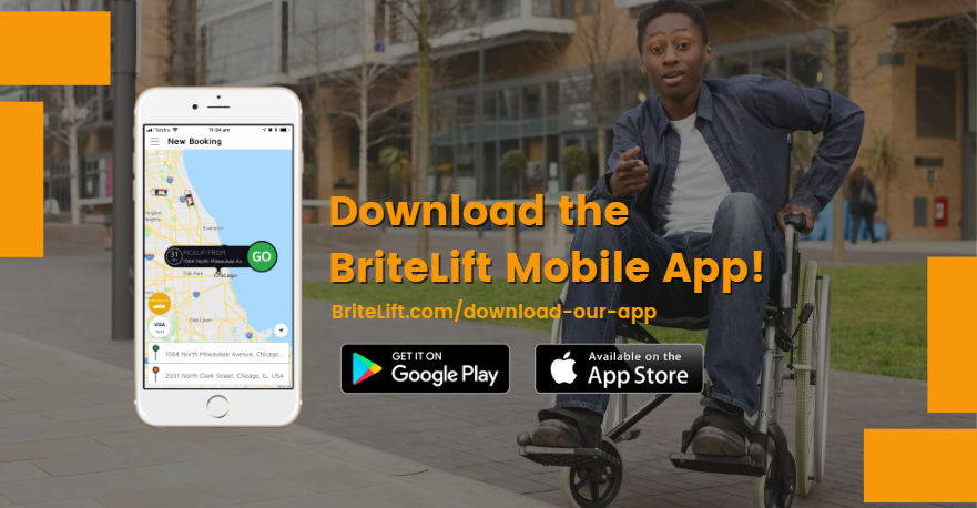 BriteLift's tweet photo. Say hello to stress-free travel with the BriteLift app — your go-to solution for wheelchair-accessible transportation. Download now: https://t.co/niILAieX8s 

#WheelchairTransportation #WheelchairFriendly  #Wheelchair #NEMT #BriteLift #Chicago #Illinois #Wisconsin https://t.co/FUT9fzhyf7