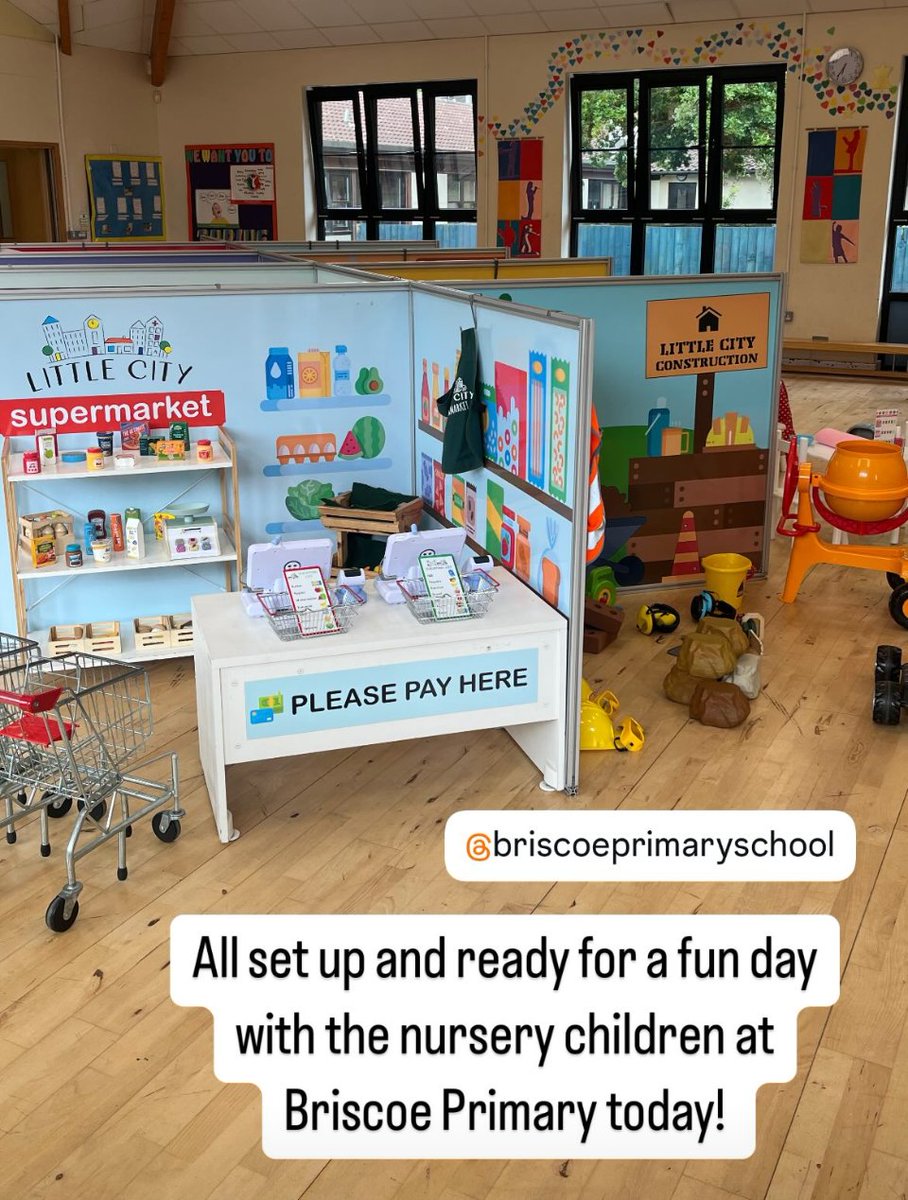 Thank you <a href="/briscoeprimary/">Briscoe Primary</a> for choosing #littlecityuk for a super morning of learning through play for your nursery cohort! What a way to start the day 🙌🏼 #eyfsinspo #teachertwitter #roleplay