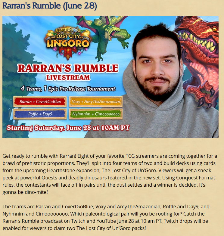 Team Yu-Gi-Oh! represent! Come watch <a href="/Nyhmnim/">Nyhmnim</a> and I fumble and misplay our way through an entirely different game!

Thanks <a href="/PlayHearthstone/">Hearthstone</a> and <a href="/RarranHS/">Rarran</a> for the opportunity!