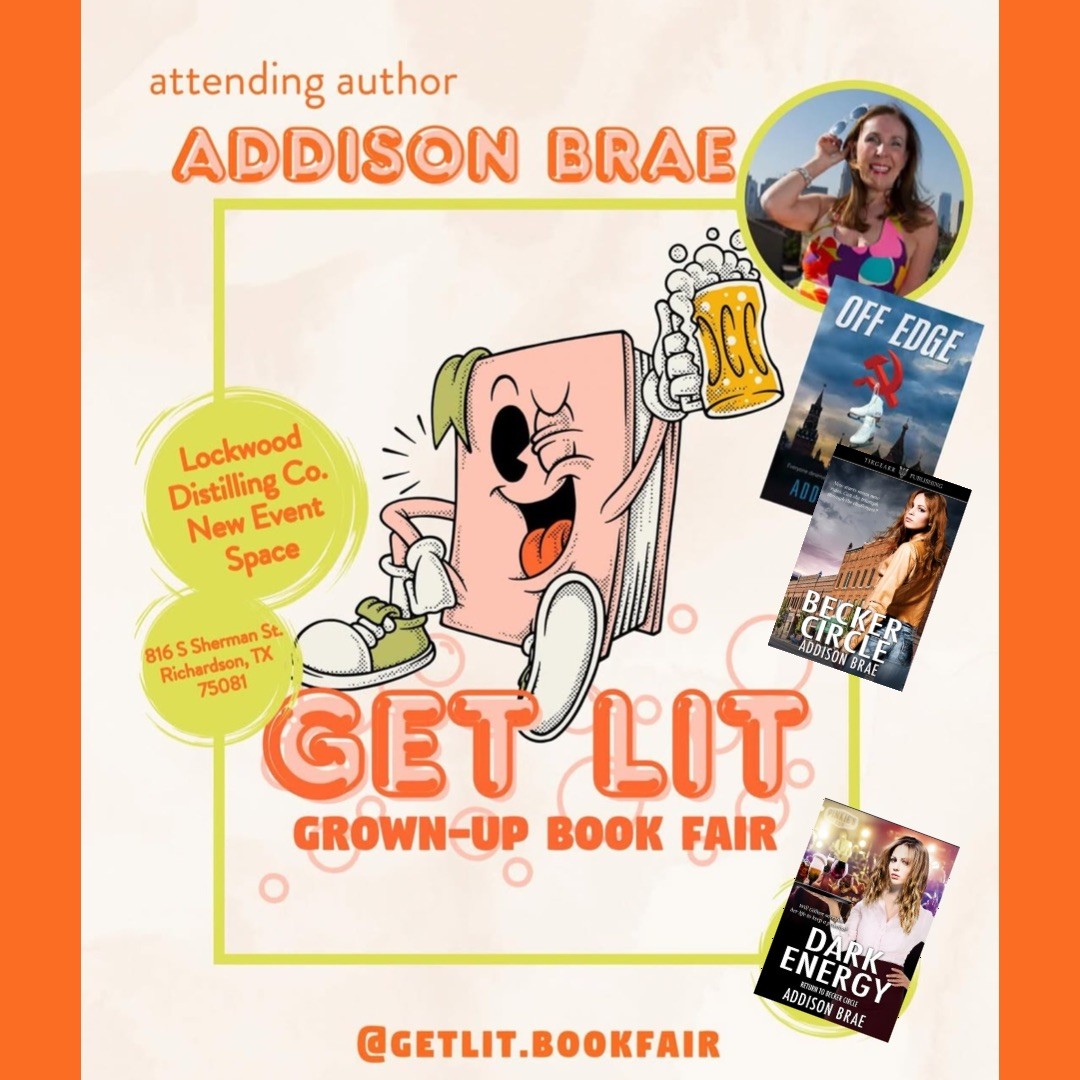 📚 #booklovers ! Snag exclusive access to shop 40+ authors &amp; vendors <a href="/LockwoodDistill/">Lockwood Distilling Co</a>’s event space on Jun 22! I'll be there with OFF EDGE +  #romanticsuspense duo BECKER CIRCLE &amp; DARK ENERGY🎟️ Tix available for 1 &amp; 2:15! getlitbookfair.com/events #bookevent #DallasEvents