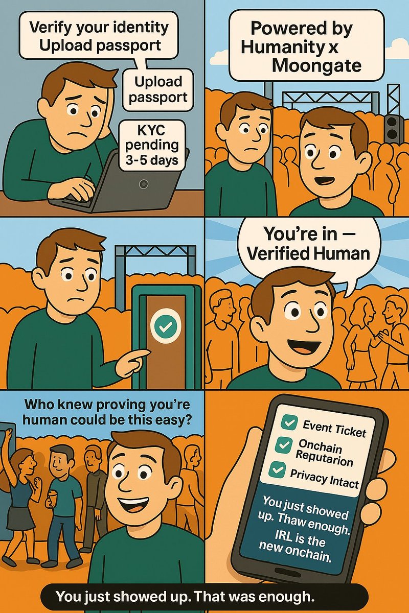 zubixthegreat2's tweet image. The @Humanityprot x @Moongate news is certainly one of the most exciting things I’ve seen in a while.  

Most folks in Web3 continuously bring up “𝗿𝗲𝗮𝗹-𝘄𝗼𝗿𝗹𝗱 𝗮𝗱𝗼𝗽𝘁𝗶𝗼𝗻,” but implementation is rare. 

This isn’t another integration this is using Human ID to…