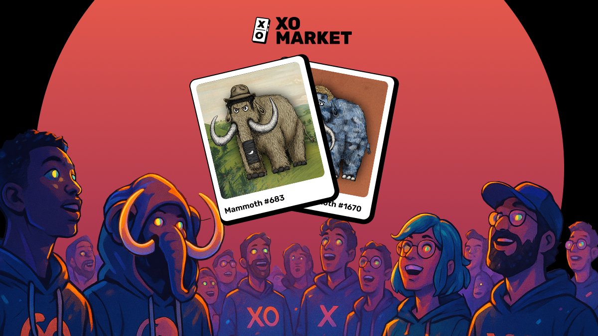xodotmarket's tweet image. 🚨 XO Market 🤝 @MammothOverlord NFT Giveaway 

🚨 We have 2 shiny Mammoth NFTs @Formachain that are looking for new believers! 🦣

🟢Recording entries for the next 48 hours
🏆Winners drawn on Friday. Savvy?✨

Go 👉 zealy.io/cw/xomarket/qu…