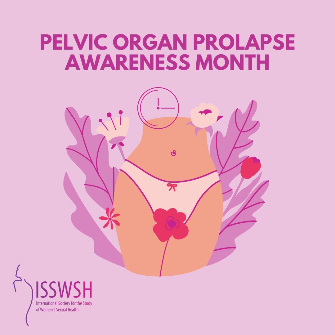 June is Pelvic Organ Prolapse (POP) Awareness Month. POP affects ~50% of women &amp; can impact sexual health, body image, and comfort. Sexual health providers can help address fear, pain, &amp; arousal concerns surrounding POP.

#ProlapseAwareness #POP #PelvicFloor #ISSWSH #SexualHealth