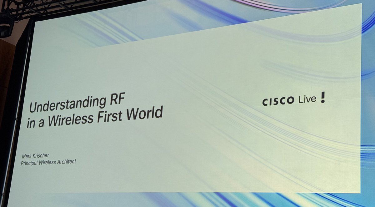 RF, who doesn’t love RF? #CiscoLive