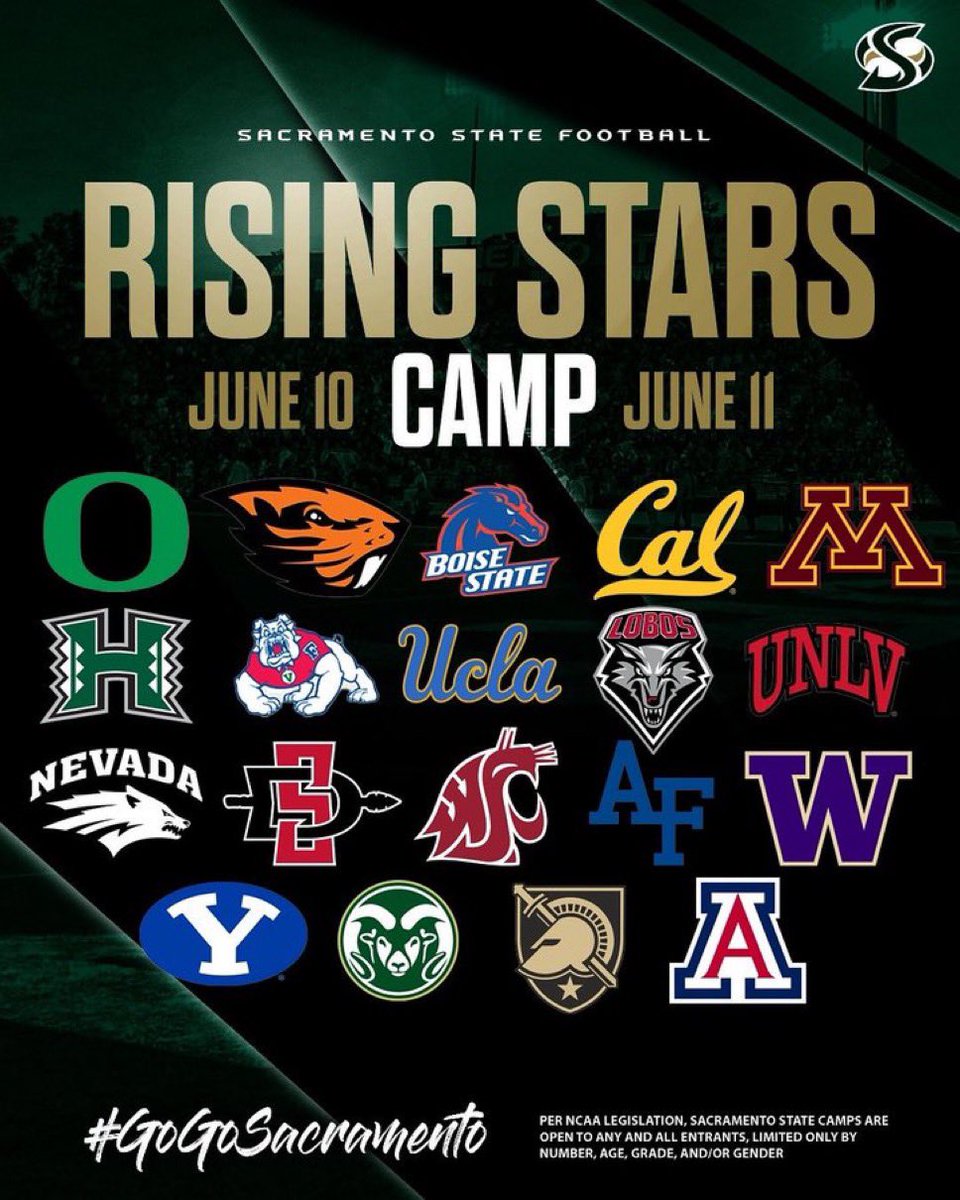 Excited to attend <a href="/SacHornetsFB/">Sac State Football</a> camp and continue to get better.#classof2029 #QB #showcase <a href="/DWisePreps/">Dominique Wise M.Ed</a> <a href="/Greg_Panelli/">Greg Panelli</a> <a href="/Coach_Verdu/">Mario A. F. Verduzco</a> <a href="/calstrength/">California Strength</a>