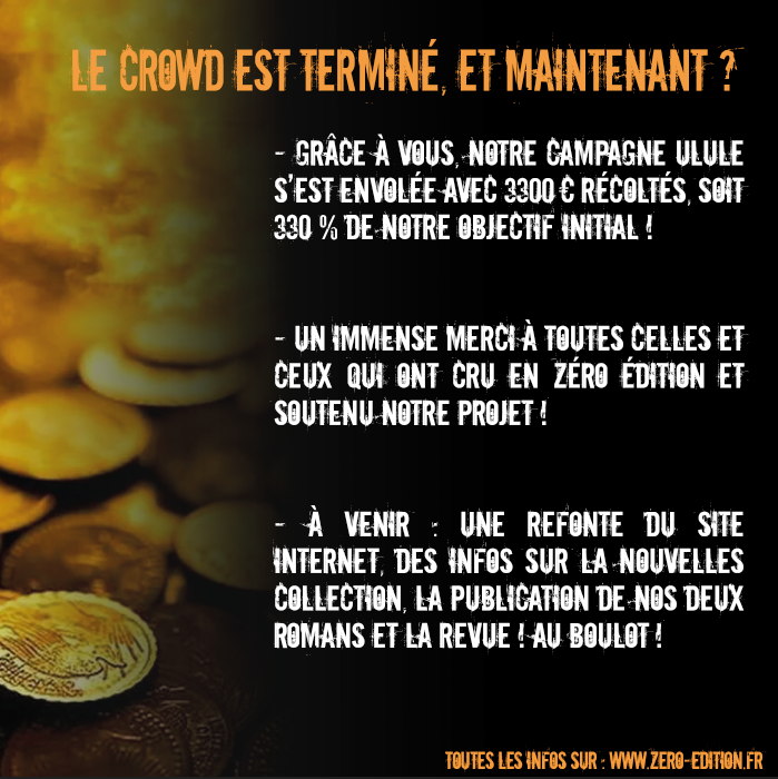 Zeroeditionfr's tweet photo. ✨Objectif atteint… et largement dépassé !✨

Grâce à vous, notre campagne Ulule s’est envolée avec 3300 € récoltés, soit 330 % de notre objectif initial 🎉

Un immense merci à toutes celles et ceux qui ont cru en Zéro Édition et soutenu notre projet indépendant 📚 https://t.co/Eu7ynsb28K