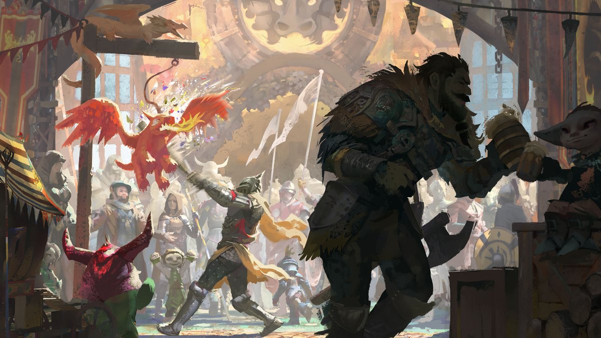 GuildWars2_FR's tweet photo. Affûtez vos bâtons et étirez votre bras, la foire du Dragon revient à Hoelbrak le 17 juin ! Butin, rires, et piñatas en forme de dragons vous attendent. 🐉🍬 Marquez la date sur vos calendriers, héros ! #GW2 #DragonBash #GuildWars2 https://t.co/OSjSBoDSeD