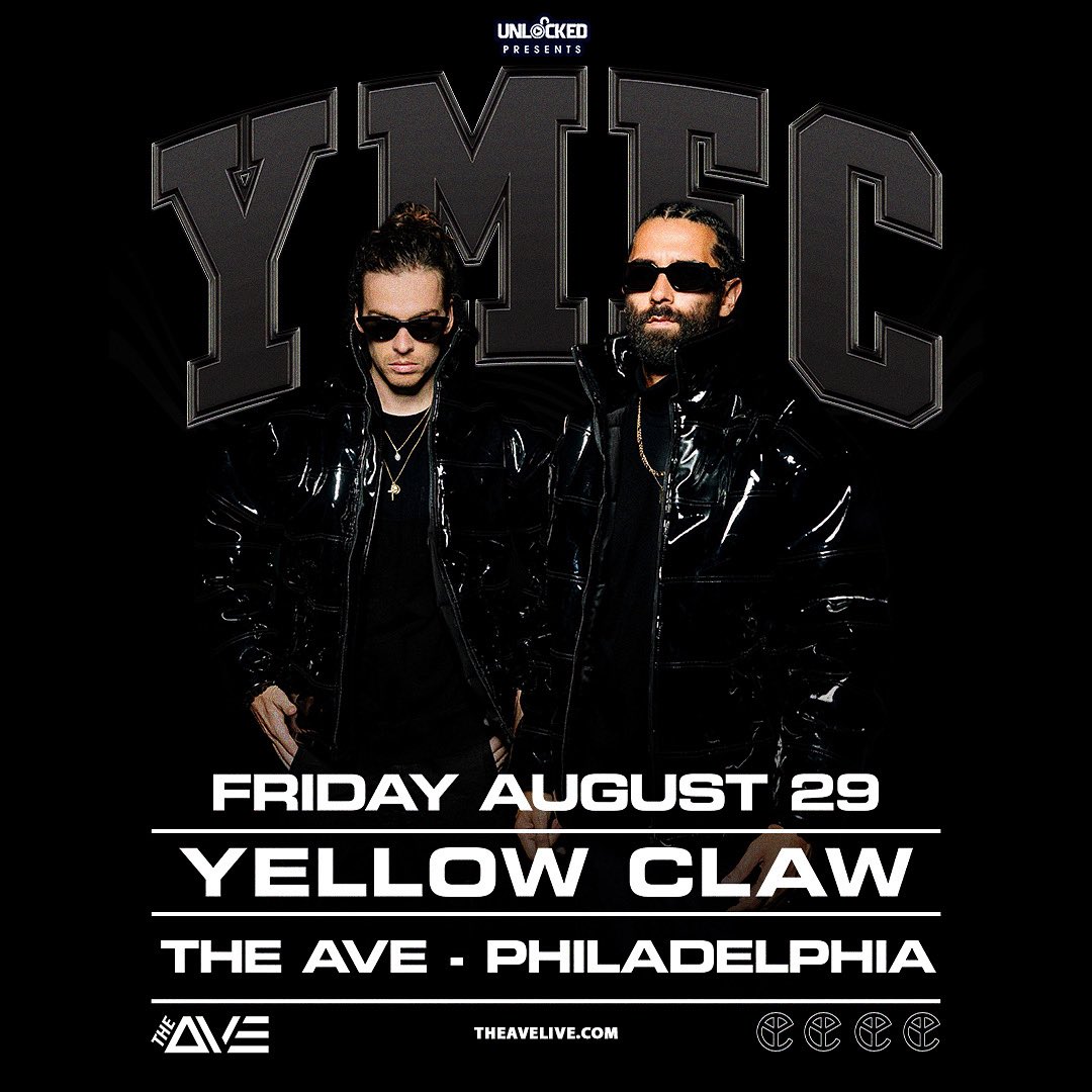 Show Announcement 🪩 YELLOW CLAW will be making their debut at The Ave this summer for a show you can’t miss on Friday August 29th - Get your tickets now at TheAveLive.com