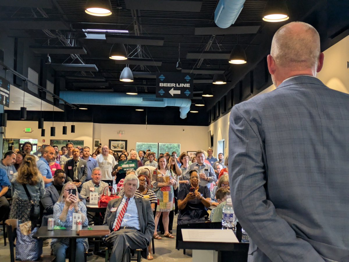 DavidMoon2014's tweet image. The campaign to defeat the GOP in Maryland's most purple House district began last night! Hundreds turned out to support Democrat Chuck Cook for Delegate District 33B in Anne Arundel County -- where we lost by only 297 votes last time around 👇
More: secure.actblue.com/donate/cc4aac