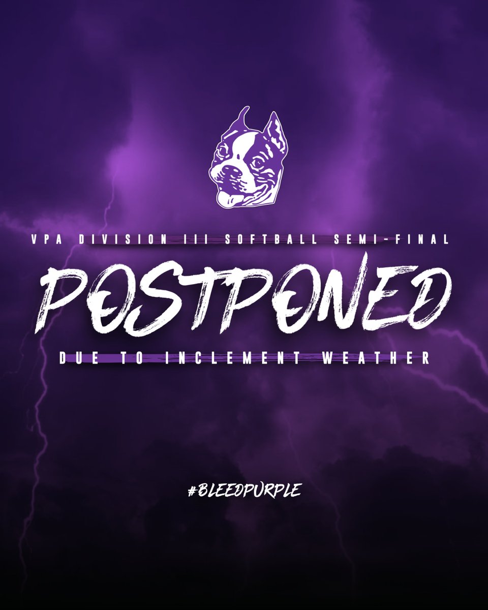 📣 Schedule Update: Semi-Final Playoff Game Moved to 2:00 PM Wednesday!

Our girls' semi-final playoff game at Oxbow High School has been moved to a 2:00 PM start time on Wednesday to allow our student-athletes to compete and still return in time for Class Night.

#BleedPurple