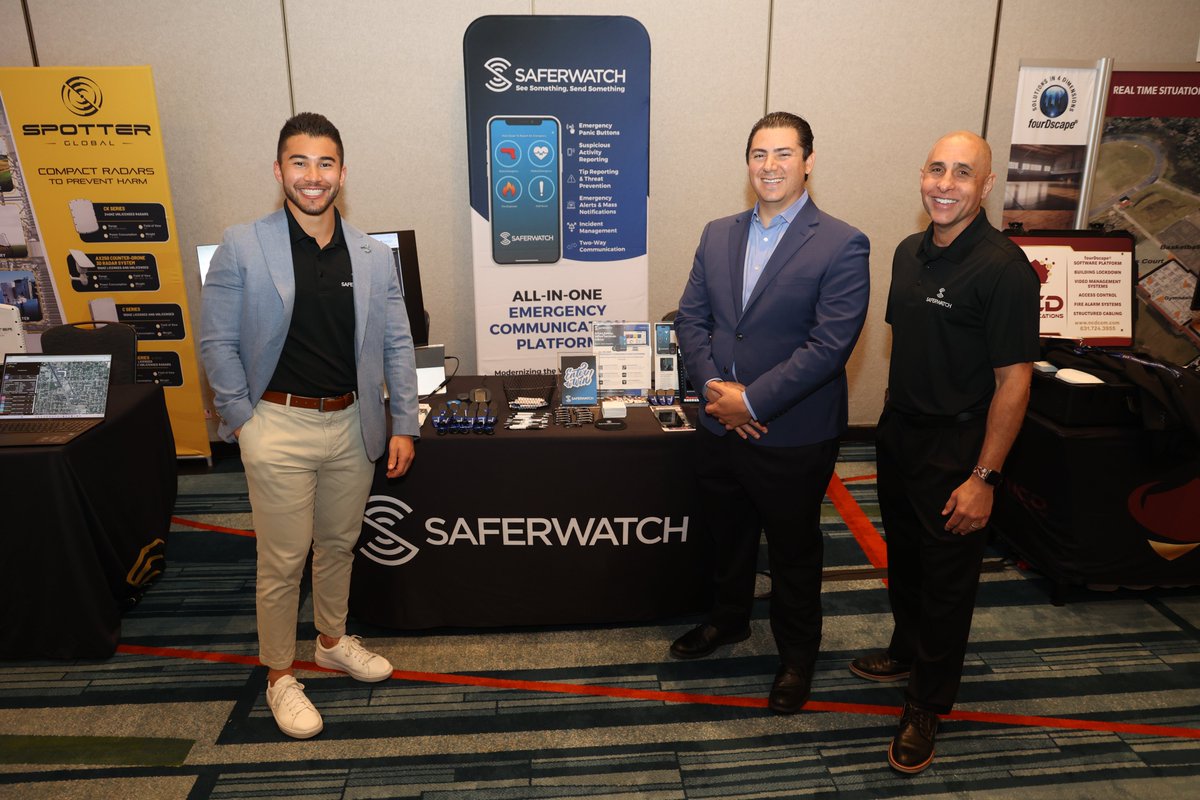 SaferWatchApp's tweet image. SaferWatch is proud to be an annual partner of FS3 and attending the Florida School Safety Summit in Orlando! Thank you to @FLSchoolSafety and @EducationFL for hosting such a valuable event, focused on continuing to make the State of Florida the leader in school safety across the…