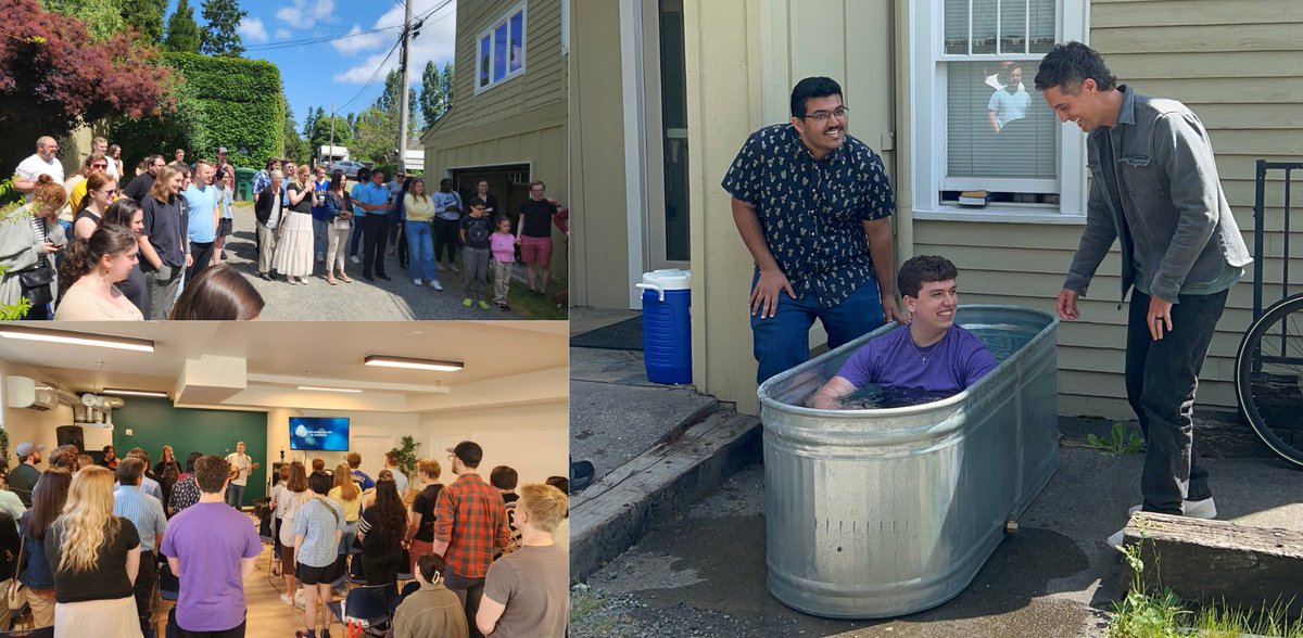 All smiles for Celebration Sunday. Coming up on our 4 year anniversary as a church in Seattle.