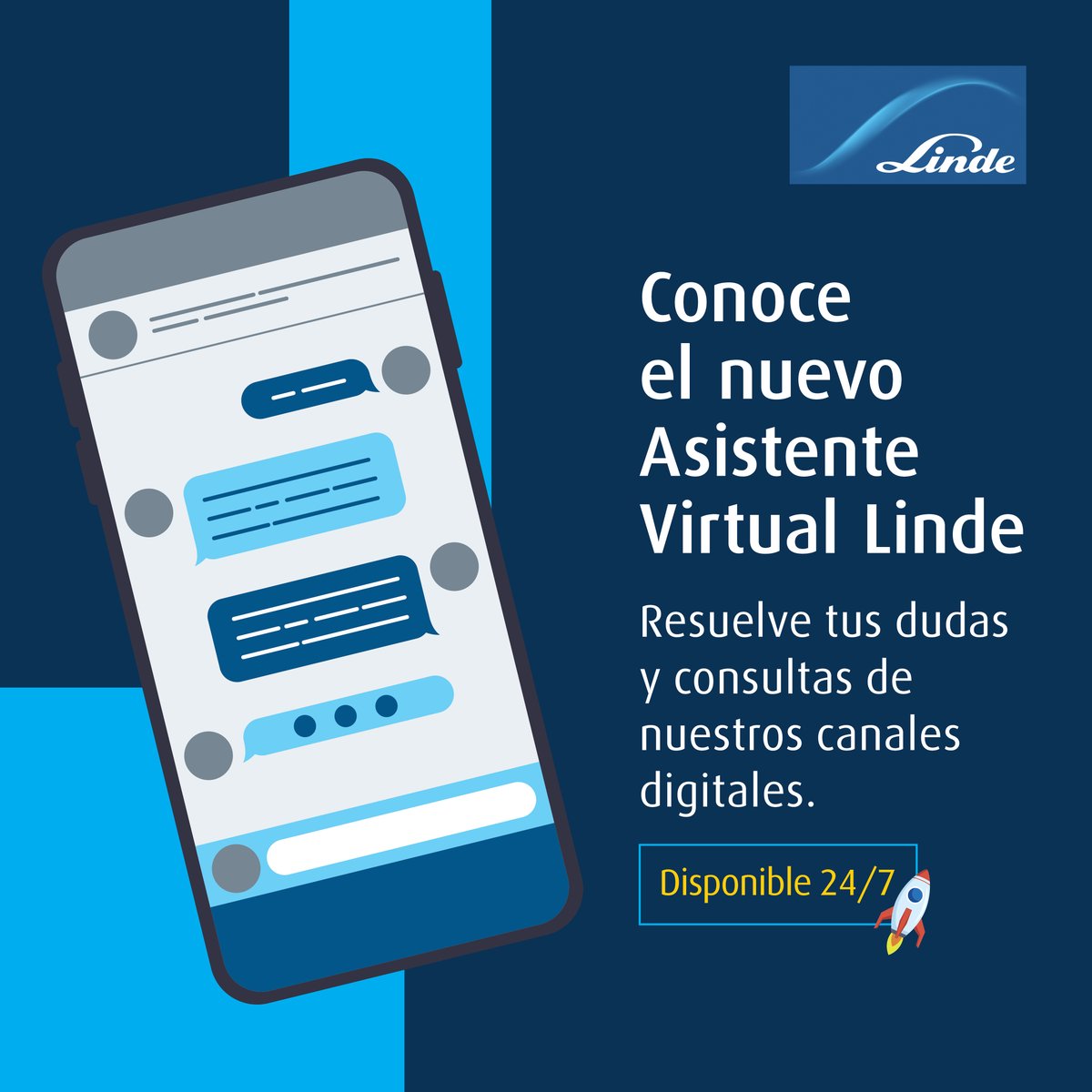 Nuestro Asistente Virtual Linde, disponible las 24 horas para resolver tus dudas de manera personalizada:

📦 Consultar tus pedidos.
📚 Acceder a catálogos de productos.
🌐 Información sobre apps, tiendas en línea, asistencia técnica y más.

Haz clic aquí: bit.ly/AsistenteVirtu…