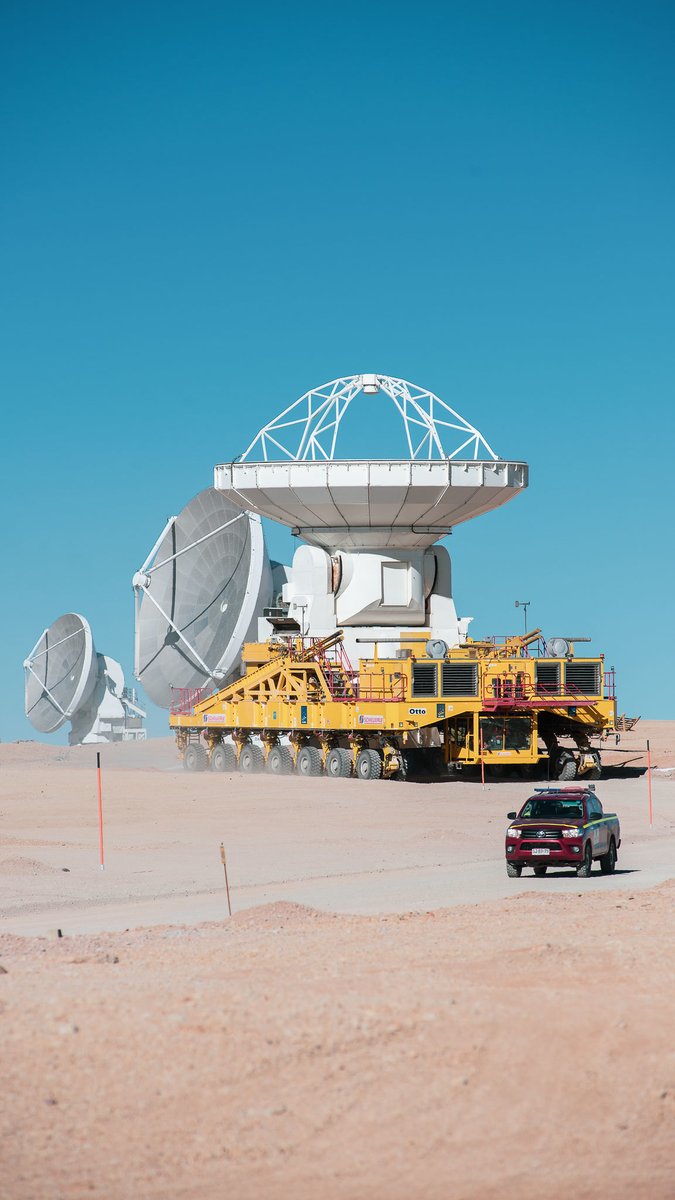 ALMA Observatory📡 (@almaobs) on Twitter photo 🦾Otto in action! Our desert titan transporting a 12m antenna on the Chajnantor plateau at an altitude of 5,050m.
😎Did you know we can move all the antennas and position them within a 16km diameter?
📷: <a href="/_ansack/">Sergio Otarola</a> ALMA Photo-ambassador 🦾Otto in action! Our desert titan transporting a 12m antenna on the Chajnantor plateau at an altitude of 5,050m.
😎Did you know we can move all the antennas and position them within a 16km diameter?
📷: <a href="/_ansack/">Sergio Otarola</a> ALMA Photo-ambassador