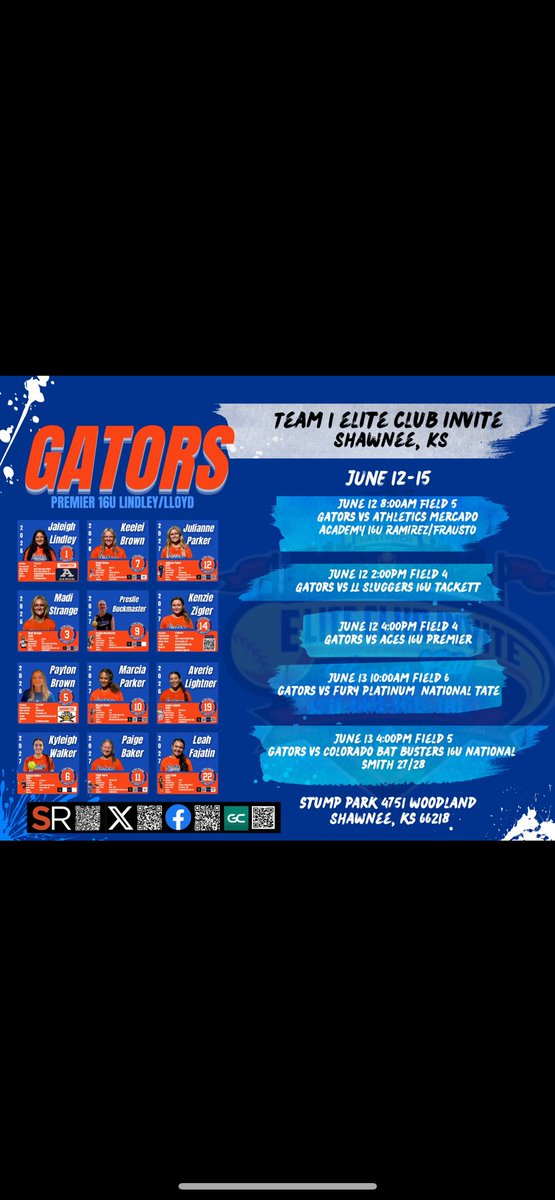 Preslie Buckmaster (@pbuckmaster2027) on Twitter photo Can’t wait for this coming weekend in Kansas. Here is the schedule below! <a href="/GatorsPremier08/">GatorsPremierLindley/Lloyd</a> <a href="/Gators08Lindley/">Jake Lindley</a> <a href="/Indianagators20/">Indianagatorsfastpitch</a> <a href="/los_stuff/">Carlos Arias</a> <a href="/ExtraInningSB/">EXTRA INNING SOFTBALL</a> <a href="/PrepSoftball/">Prep Softball 🥎</a> <a href="/softball_dugout/">The Softball Dugout</a> <a href="/Softball_Home/">Softball Home🥎</a> <a href="/MaxPreps/">MaxPreps</a> <a href="/TopCheddarPicks/">Top Cheddar 🧀</a> Can’t wait for this coming weekend in Kansas. Here is the schedule below! <a href="/GatorsPremier08/">GatorsPremierLindley/Lloyd</a> <a href="/Gators08Lindley/">Jake Lindley</a> <a href="/Indianagators20/">Indianagatorsfastpitch</a> <a href="/los_stuff/">Carlos Arias</a> <a href="/ExtraInningSB/">EXTRA INNING SOFTBALL</a> <a href="/PrepSoftball/">Prep Softball 🥎</a> <a href="/softball_dugout/">The Softball Dugout</a> <a href="/Softball_Home/">Softball Home🥎</a> <a href="/MaxPreps/">MaxPreps</a> <a href="/TopCheddarPicks/">Top Cheddar 🧀</a>