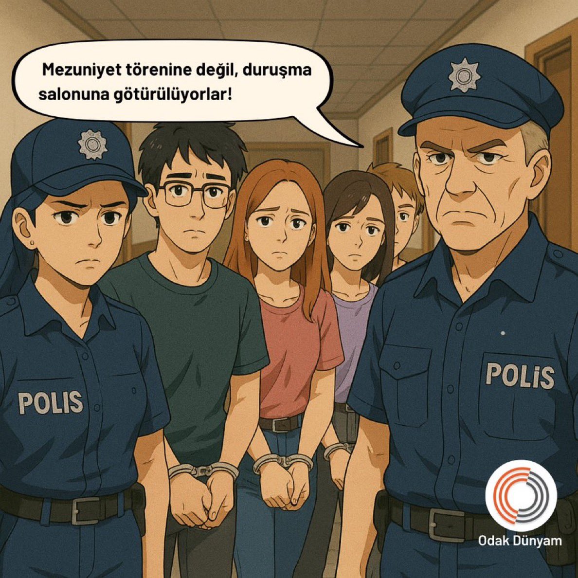 UNUTMA UNUTTURMA!
Mezuniyet hayallerinden demir parmaklıklar arkasına! 

Gaziantep’te 200’ü aşkın genç gözaltına alındı, 77’si tutuklandı.
Yine aynı senaryo, kanunda yazmayan suçlardan gençlerin hayatı karartıldı. 

ÜlkeminGençleri Tutuklu