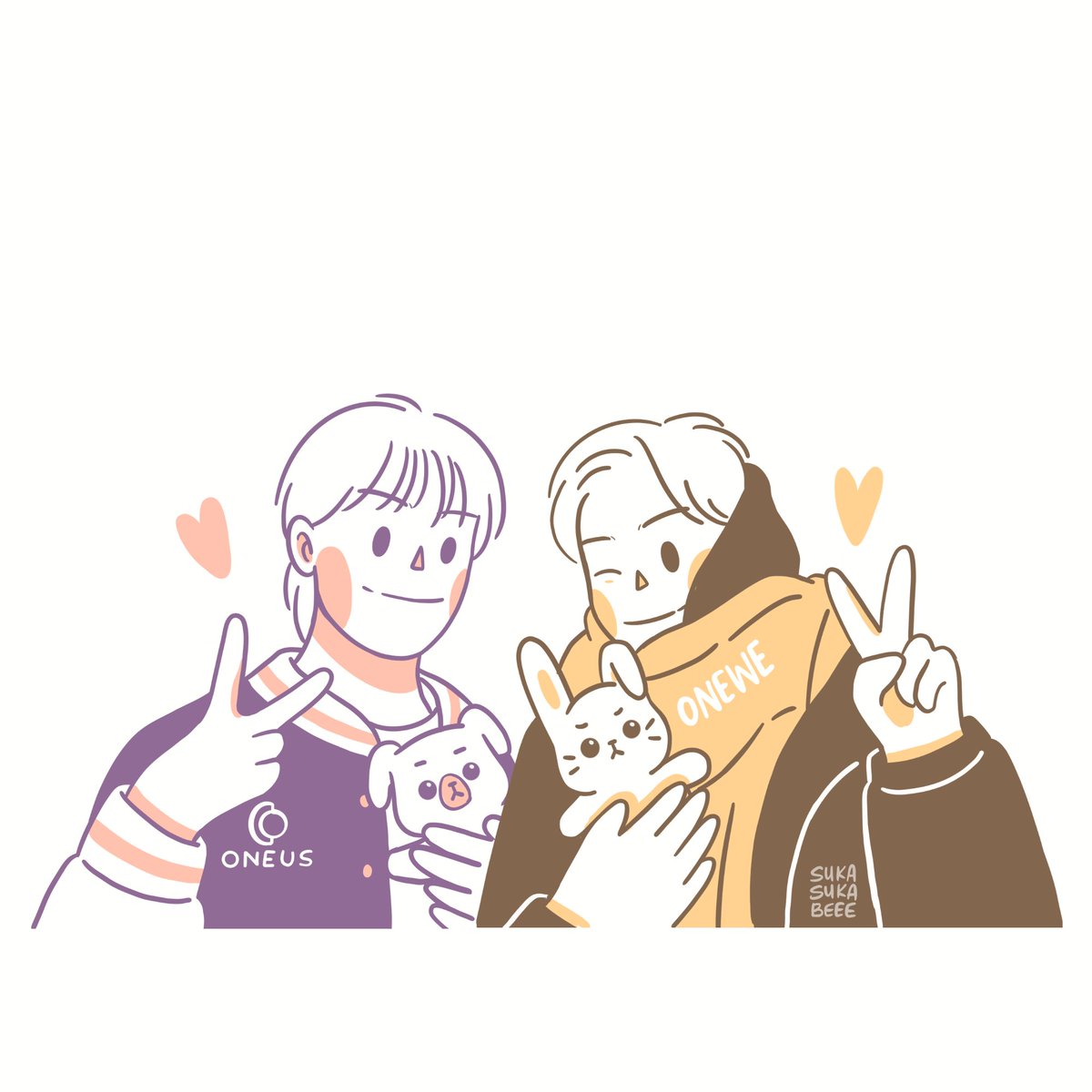 1001update's tweet photo. 🌻 #ADMIN Update 

#NewProfilePic 💛🐰+💜🐶

#Dongmyeong #ONEWE #Xion #ONEUS #SonTwins https://t.co/4OmwHTASFH