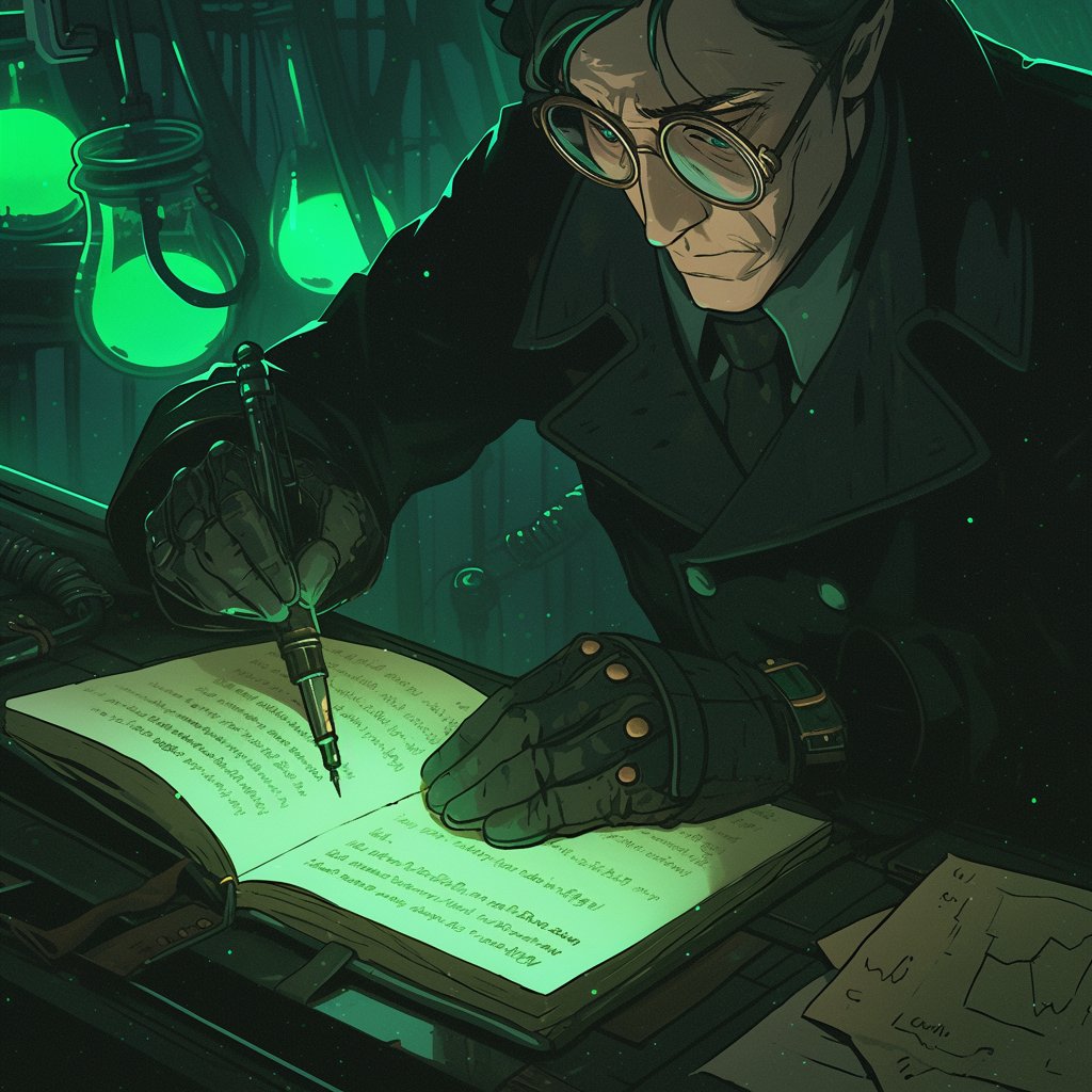 He simply pulled on black gloves, opened a weathered leather notebook, and scribbled the coordinates. 3/