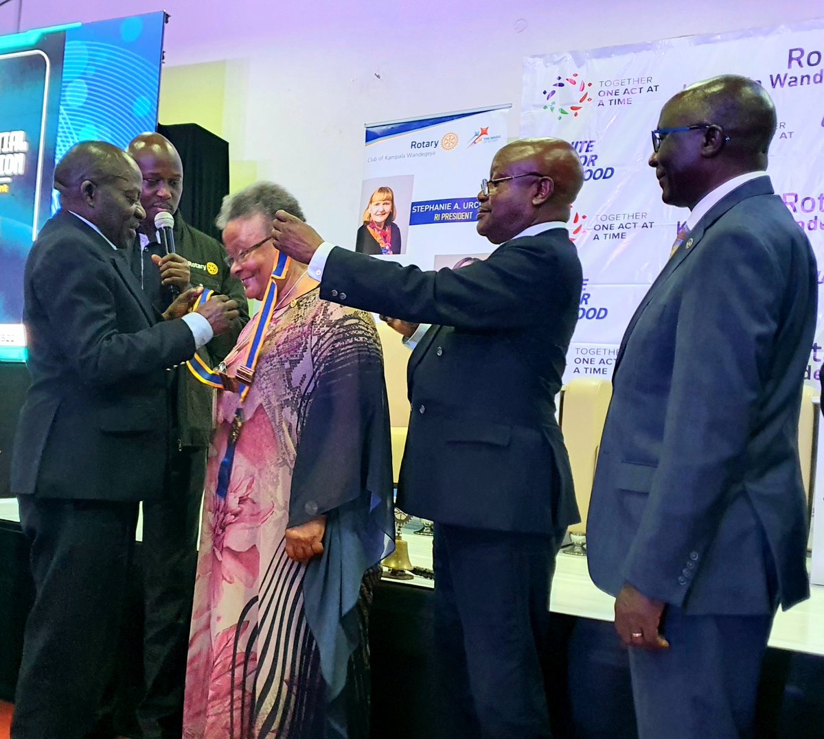 DGEDanielDdam's tweet image. Witnessing leadership transition to the 11th President of RC Kampala Wandegeya
