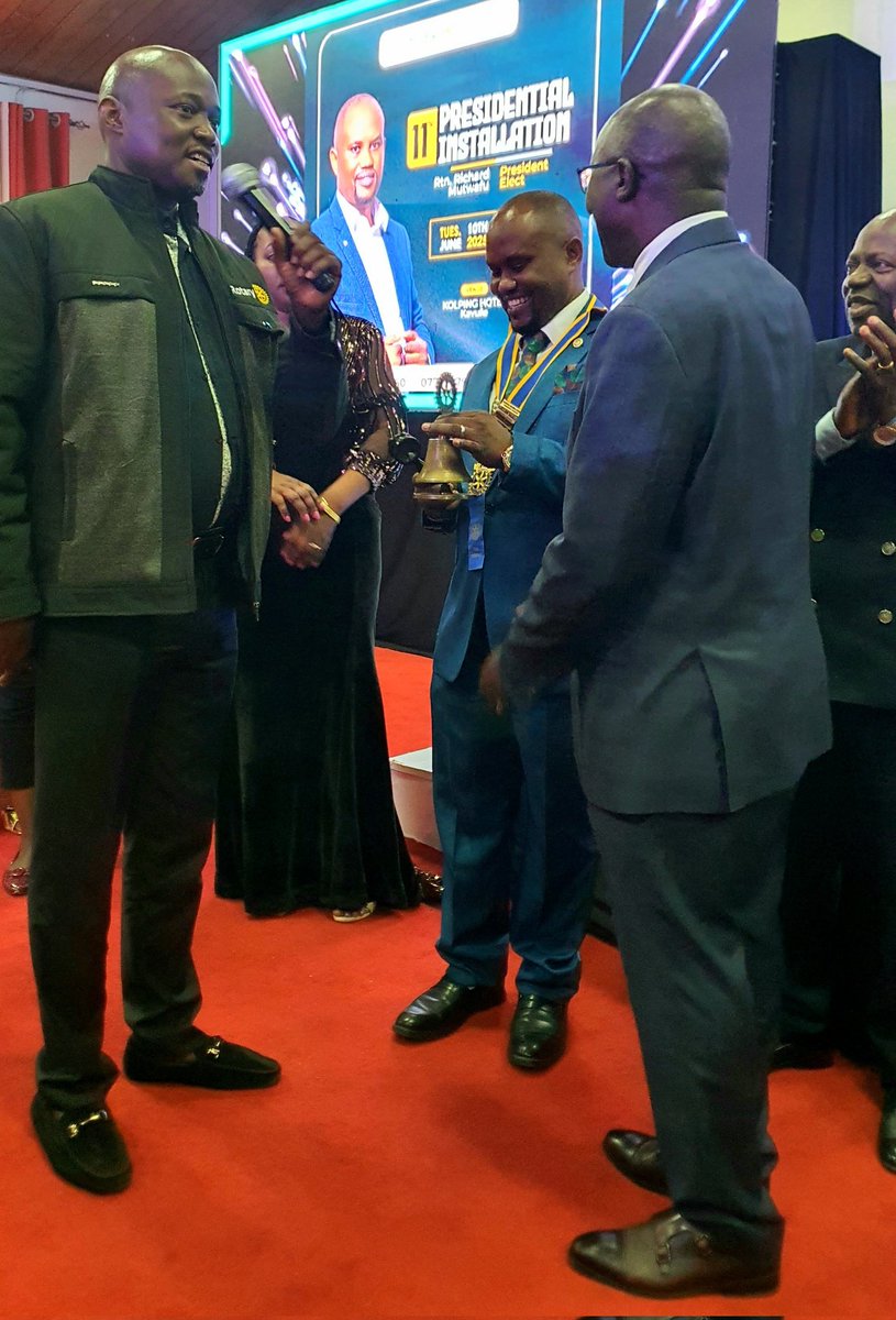 DGEDanielDdam's tweet image. Witnessing leadership transition to the 11th President of RC Kampala Wandegeya