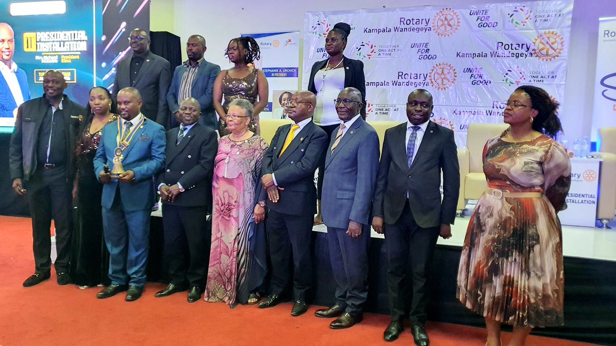 DGEDanielDdam's tweet image. Witnessing leadership transition to the 11th President of RC Kampala Wandegeya