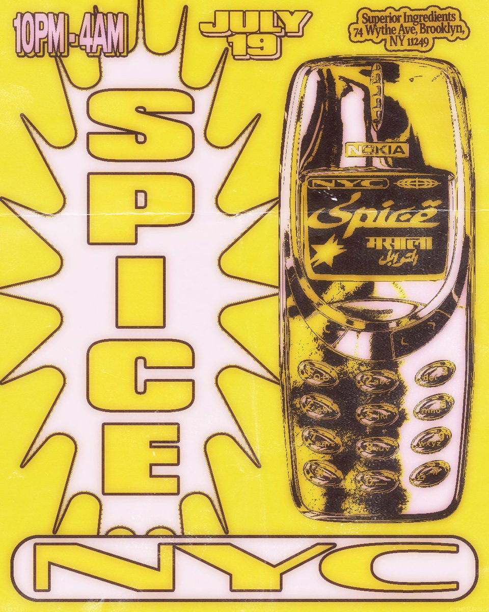 NYC, we're pulling up! SPICE NY Debut July 19 at Superior Ingredients💥

Get tickets: dice.fm/event/bbd9xv-s…