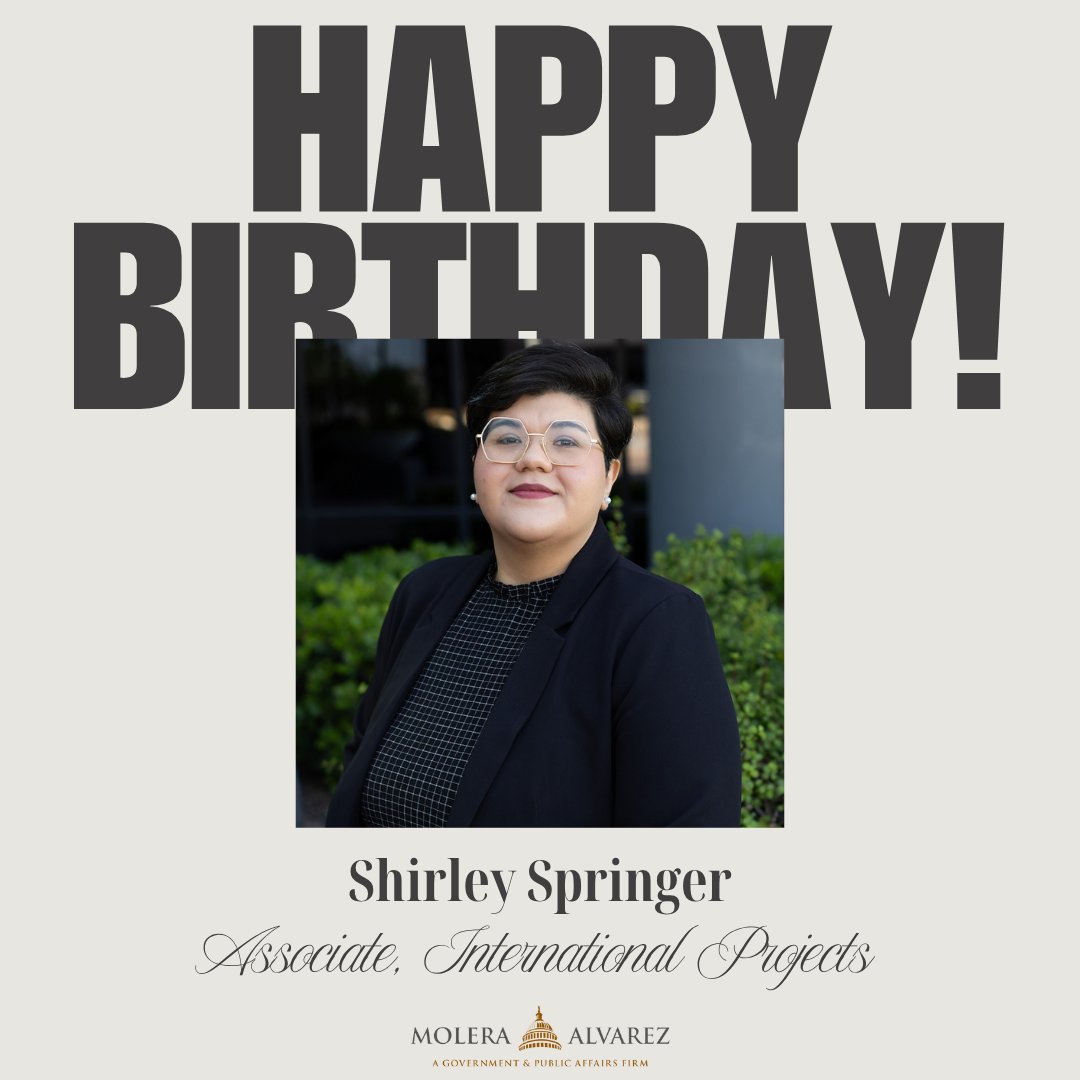 Please join MA in wishing Shirley Springer a very happy birthday! We're so grateful for your dedication and all the valuable contributions you bring to our team. May your year be filled with continued success, good health, and happiness!

Enjoy your special day! #happybirthday