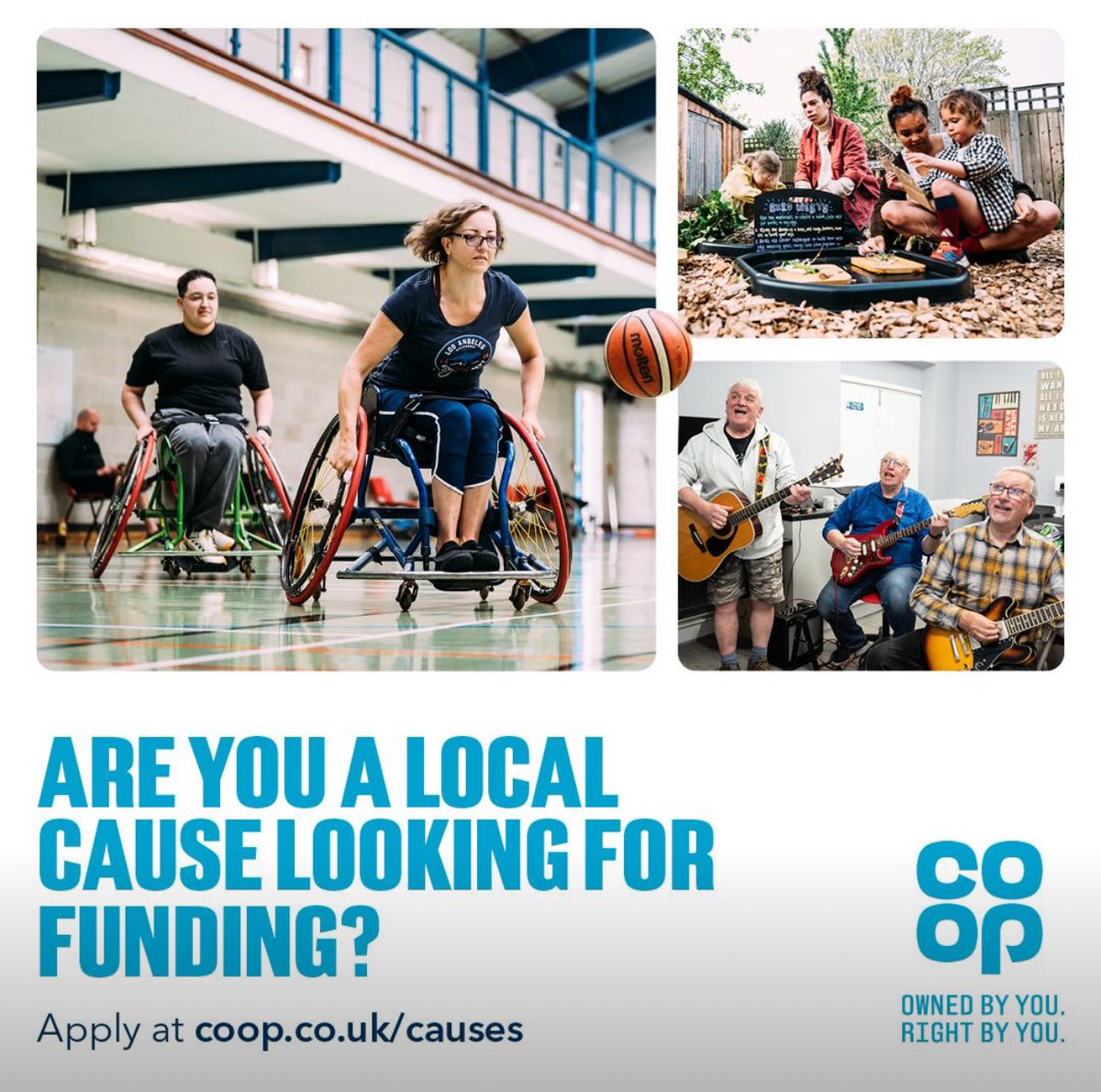 Do you know a local group looking for funding? Let them know they can apply to be a Local Community Fund cause!

causes.coop.co.uk/?utm_source=va…