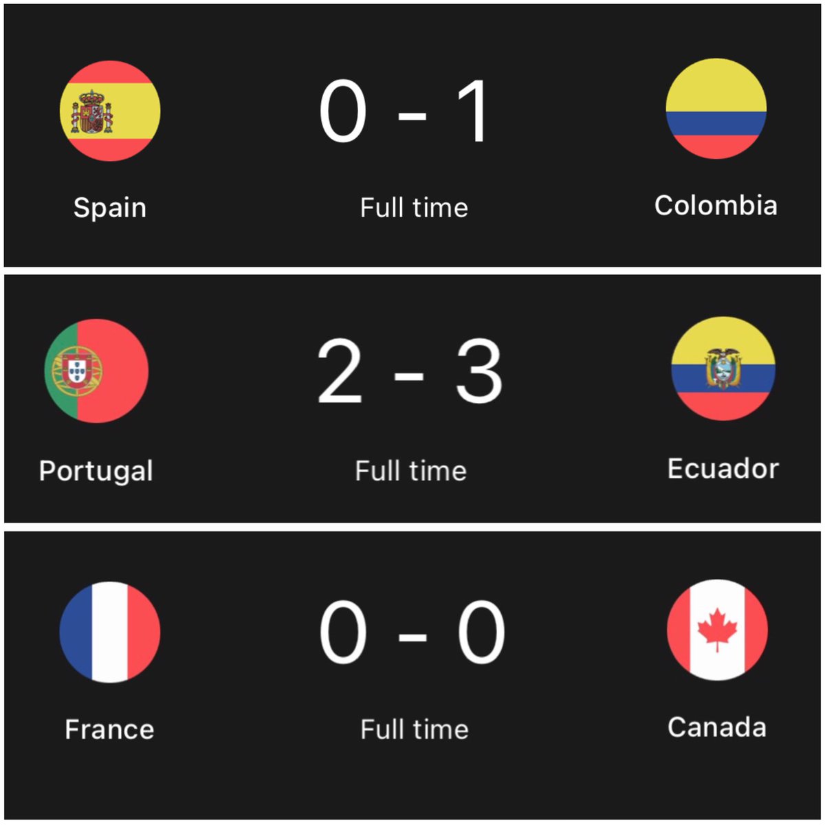 maxstephhh's tweet photo. @kadoshknightt Ecuador, Canadá, Colombia😐😐😐😐😐 https://t.co/3heLfuy26r