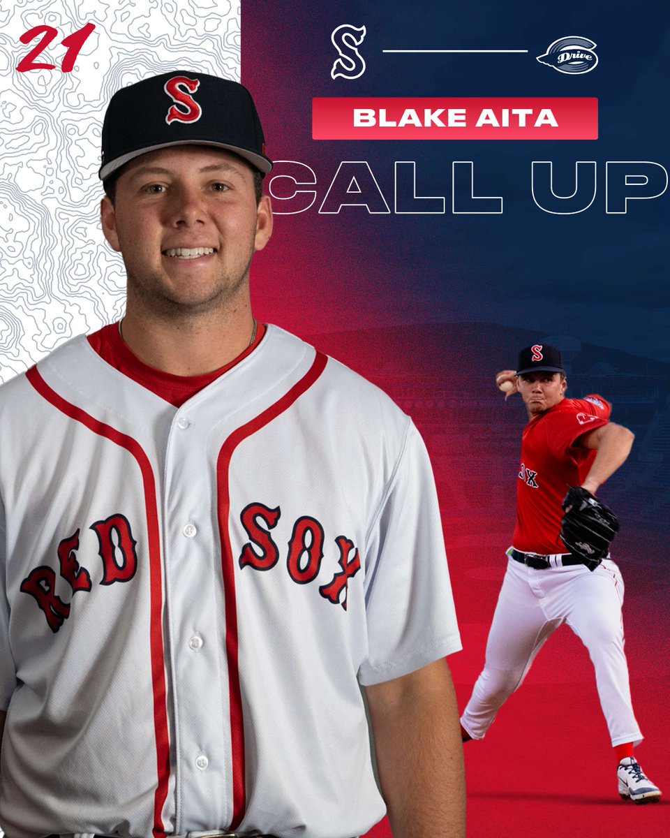 The Salem Red Sox (@salemredsox) on Twitter photo Congratulations <a href="/AitaBlake/">Blake Aita</a> on being called up to <a href="/GreenvilleDrive/">Greenville Drive</a>
#YourValleyYourSox #StartsInSalem Congratulations <a href="/AitaBlake/">Blake Aita</a> on being called up to <a href="/GreenvilleDrive/">Greenville Drive</a>
#YourValleyYourSox #StartsInSalem