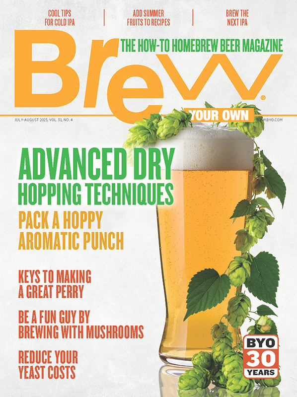 The July-August issue is out now, with stories on advanced dry hopping, making perry, cold IPA, fruit beers, brewing with mushrooms, getting the most from your yeast, and more! byo.com/source-issue/j…