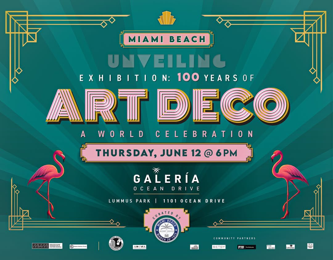 Save the date and join in the celebration of 100 years of Art Deco history.