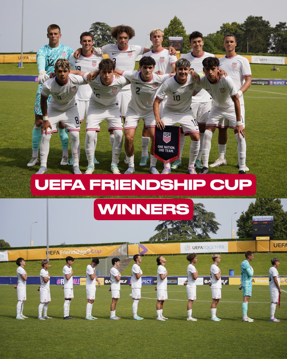 A huge congratulations to our #U18MNT squad! 👏

#UEFAFriendshipCup