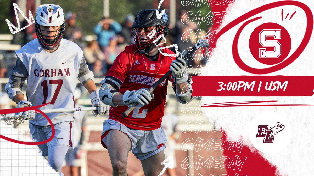 🥍 GAMEDAY ALERT 🥍

Scarborough Boys Lacrosse faces Edward Little Red Eddies today in State Prelims.

📍 USM
⏰ 3:00 PM

#GOSTORM #STORMLAX