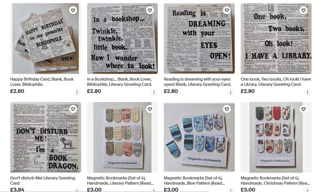 CaitlinLynagh's tweet image. I have some new cards up on my eBay shop. Including birthday cards for bibliophiles that I created using decoupage, then printed:

ebay.co.uk/usr/thelittleb… 

#bookishgifts #amreading #bookmarks