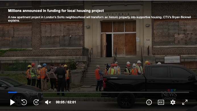 "The new residence will include 96 units for singles, couples, and families, said Neven."

Learn more about how these new homes are made possible by London's Health and Homelessness Fund for Change: loom.ly/sVA-GR0

#HopeAndHomes #supportivehousing #ldnont
