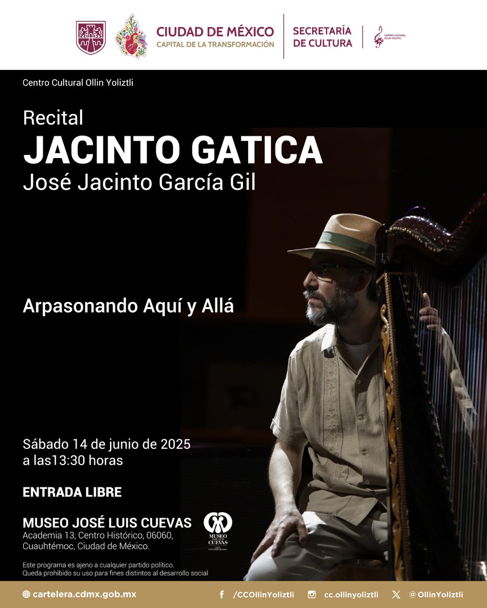 JacintoGatica's tweet photo. 🔥🇲🇽🎶🎵 ACOMPAÑENME A LLEVARLE SERENATA A "LA GIGANTA" 🎵🎶🇲🇽💯👍🏼

⚠️LOS ESPERO‼️

#arpasonando #jacintogatica #arpa #tendencias #musicamexicana #music #sonjarocho #X #arpajarocha #arpademariachi #festivalinternacionaldearpa @OllinYoliztli  @Museo https://t.co/BQcEJJIbJk