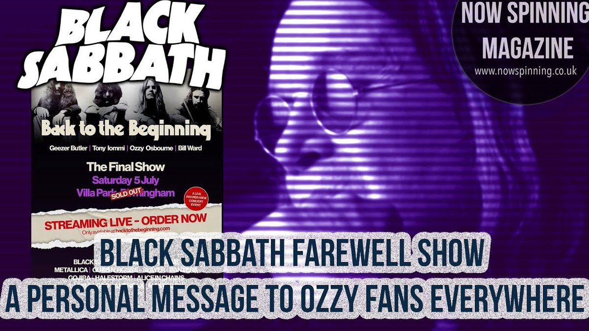 Black Sabbath Farewell Show – A Personal Message to Ozzy Fans Everywhere
youtu.be/MXvQPQ7FmVM