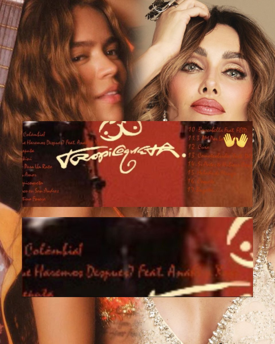 AnahiBrasil's tweet image. 10 dias do lançamento de “Trópicoqueta”, novo álbum de Karol G, e coincidiu com a circulação de uma tracklist vazada do projeto, que cita o nome de Anahí como participação especial na faixa intitulada “¿...Qué haremos después?”.

Nada oficial até momento.

Via: @KarolGBRA