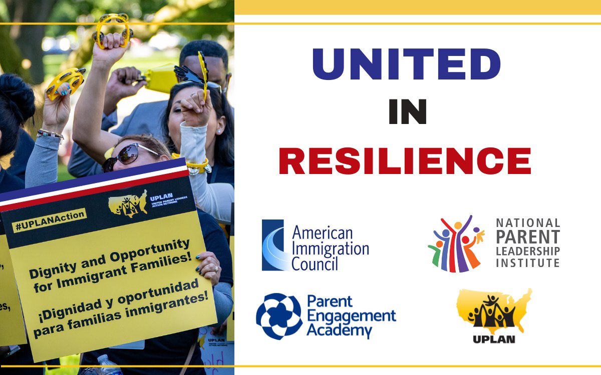 Immigrant families are under attack—and #ParentLeaders are stepping up.

We’re organizing, speaking out &amp; standing strong together. 

📖 Read how we're showing up in solidarity (English/Español): bit.ly/3ZqQBpN
#UPLAN #ProtectFamilies #FamiliesBelongTogether