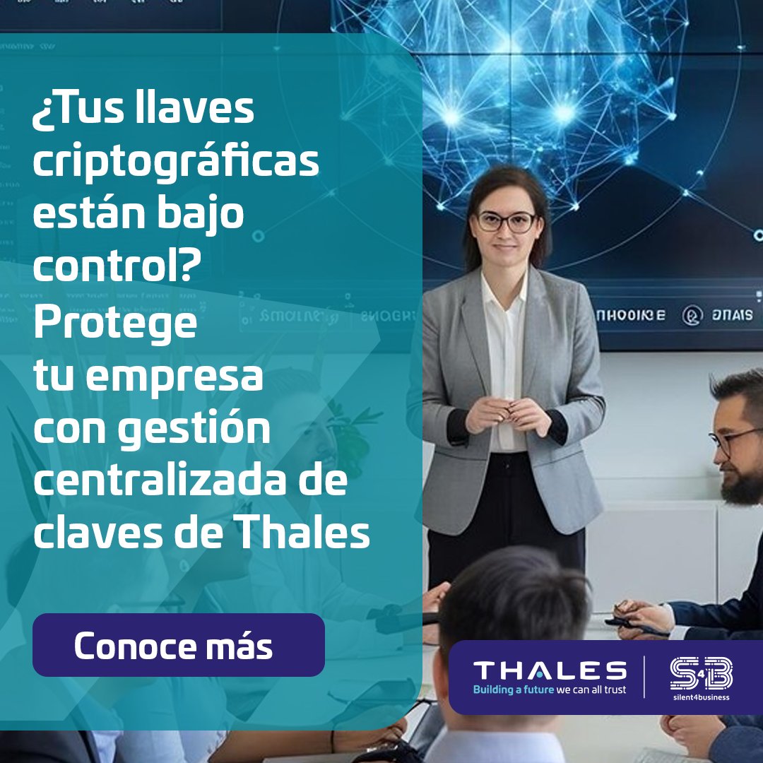 silent4business's tweet image. 🧩 La gestión de llaves y certificados puede ser un reto en entornos complejos.
Con Enterprise Key Management de Thales, centraliza la protección de datos en apps como Microsoft SQL TDE u Oracle TDE.
👉 Más info: f.mtr.cool/ekhqpdxcnu
#KeyManagement #Cybersecurity #ThalesGroup