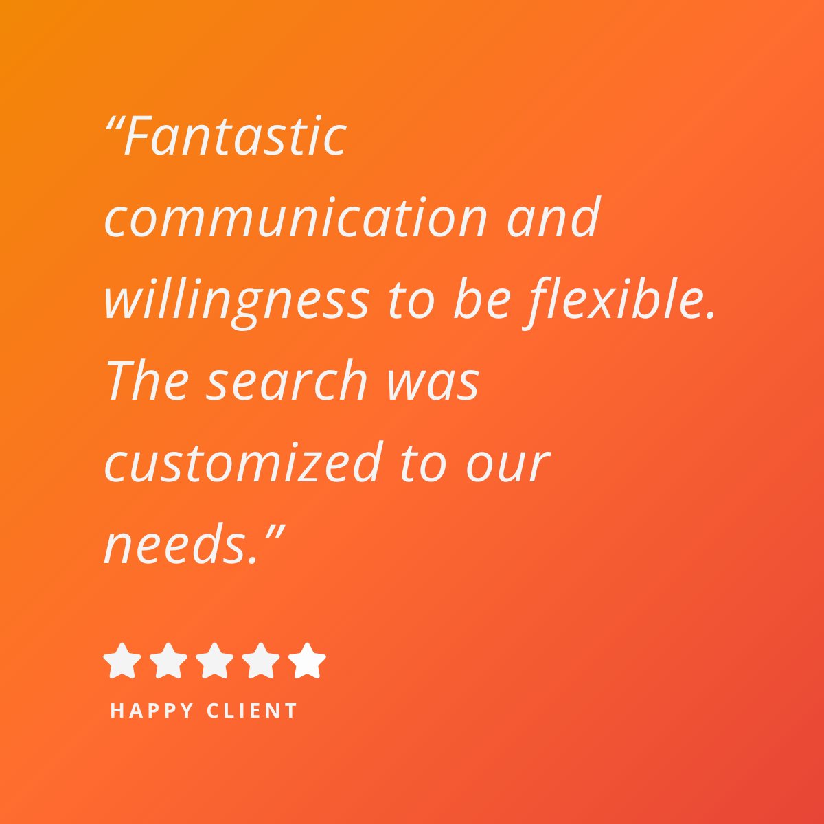 We take a partner-led, hands-on approach—providing direct access to experienced search leaders who stay engaged from day one to day done.

Learn more about our approach at link in bio. 🔗

#ONPartners #humanfirst #hightrust #hightouch #executivesearch