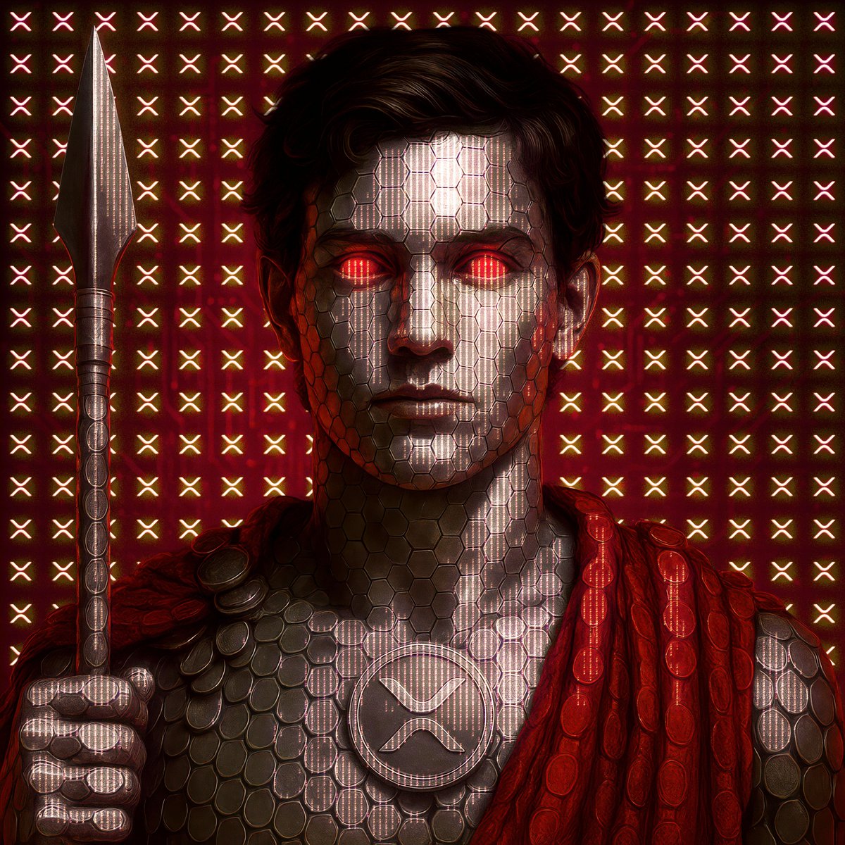 XrpMythics's tweet photo. 🩸 097 – Polydorus
Youngest son of Priam. Betrayed in exile.
Sent away for safety, only to be slain for gold. His blood cried out from the soil.
🔗 https://t.co/LKufmv63y2
Now live on the XRP Ledger.

The 97th of 238 mythological figures in XRP Mythics – Greek.
#XRP #NFTCollection #XRPNFT