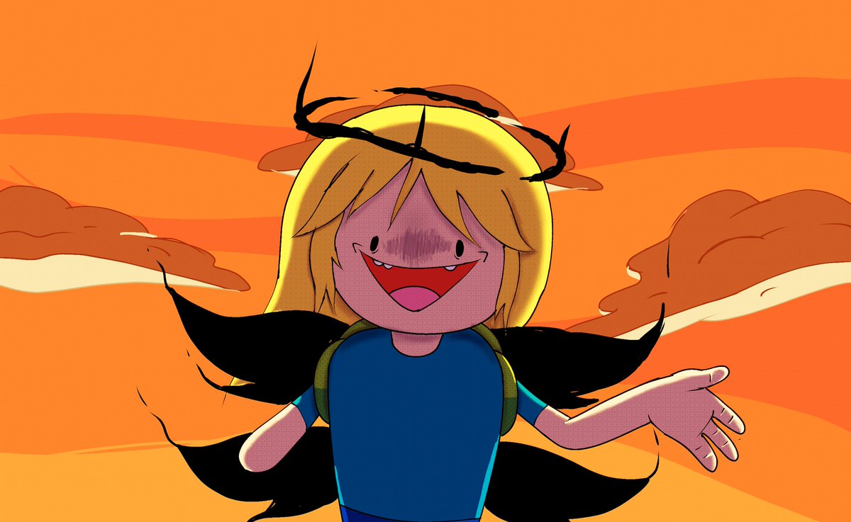 Another Finn art for the mod!
Art by: <a href="/papitaow0/">cris/papa</a> 
(Sorry for the inactivity btw)