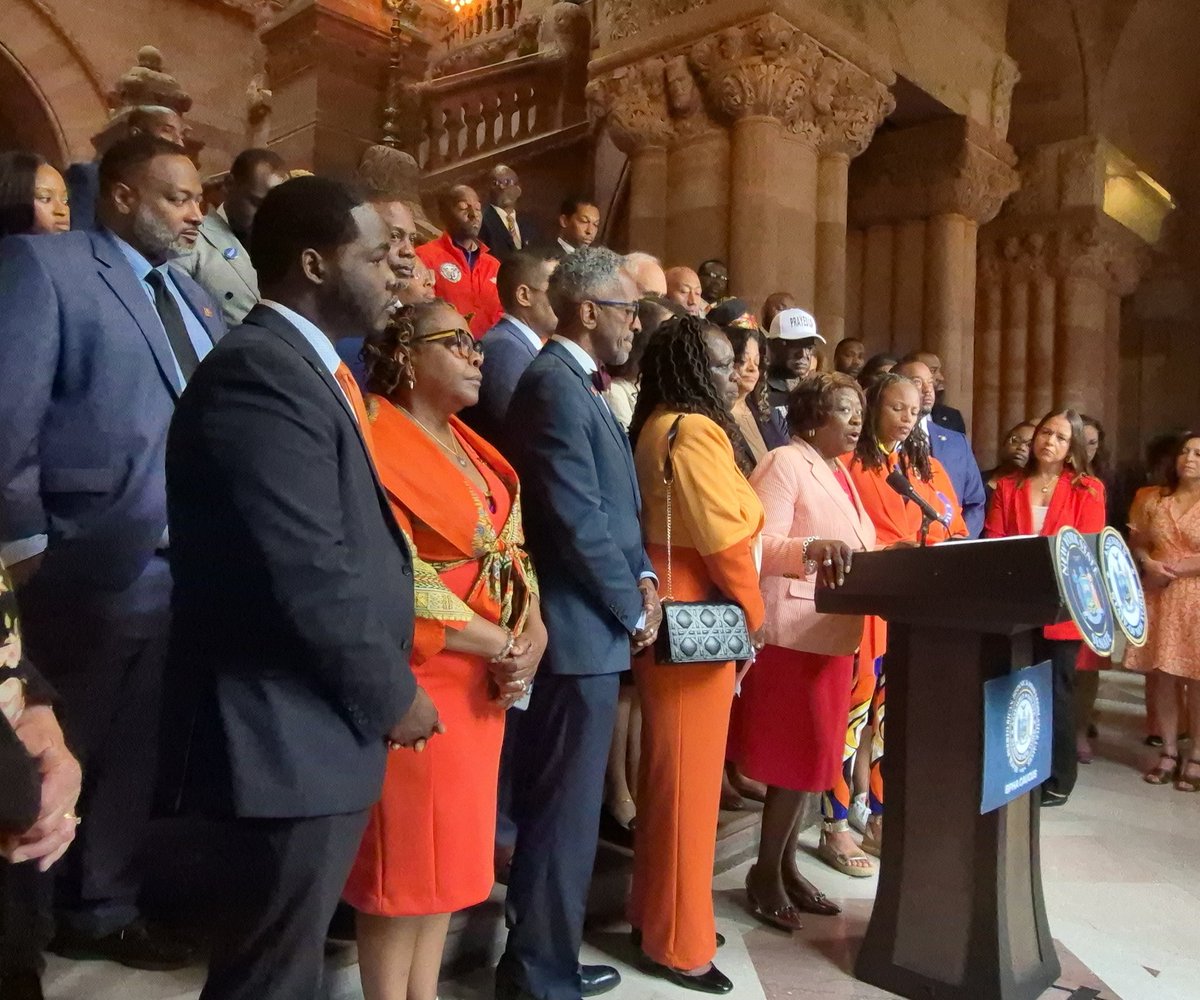 Members of the Caucus came together for the 2025 Gun Violence Advocacy Day press conference. This was followed by a roundtable discussion where advocates, elected officials, community members, and survivors of gun violence talked about this pressing issue. #agencyandaction