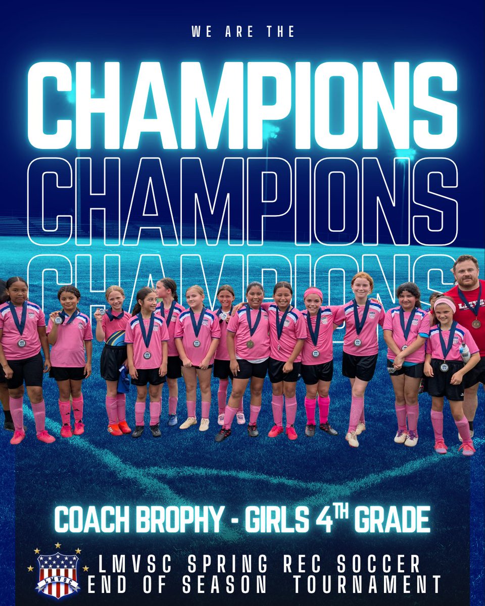 Spring 2025 Trophy Round-Up
🏆 Celebrating our Spring 2025 Champions! Congrats to these amazing teams and their coaches on a fantastic season! More team photos coming! 📸 #LMVSCChampions #RecSoccer #LMVSCRecWrapUp