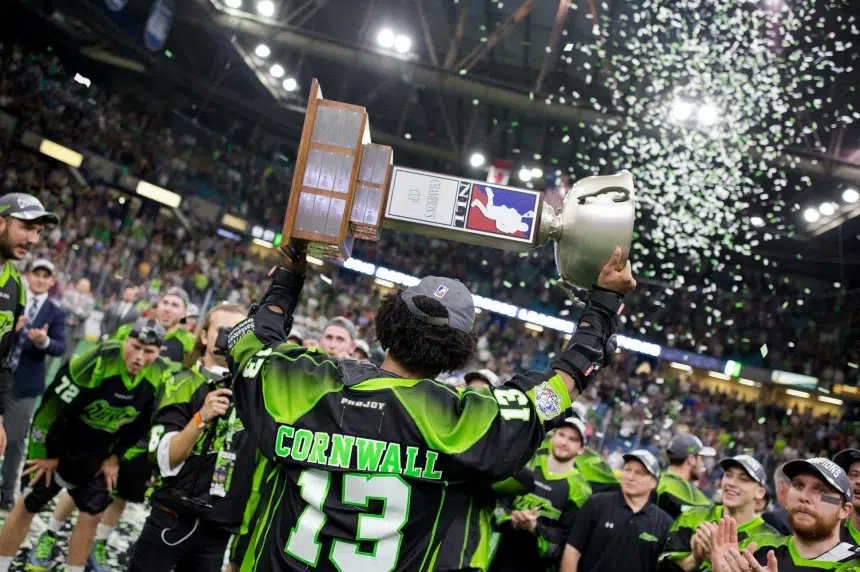 NLLHistory's tweet image. The @SaskRushLAX relocated to Saskatoon on this day in 2015, kicking off the franchise's era of success in the prairies.
